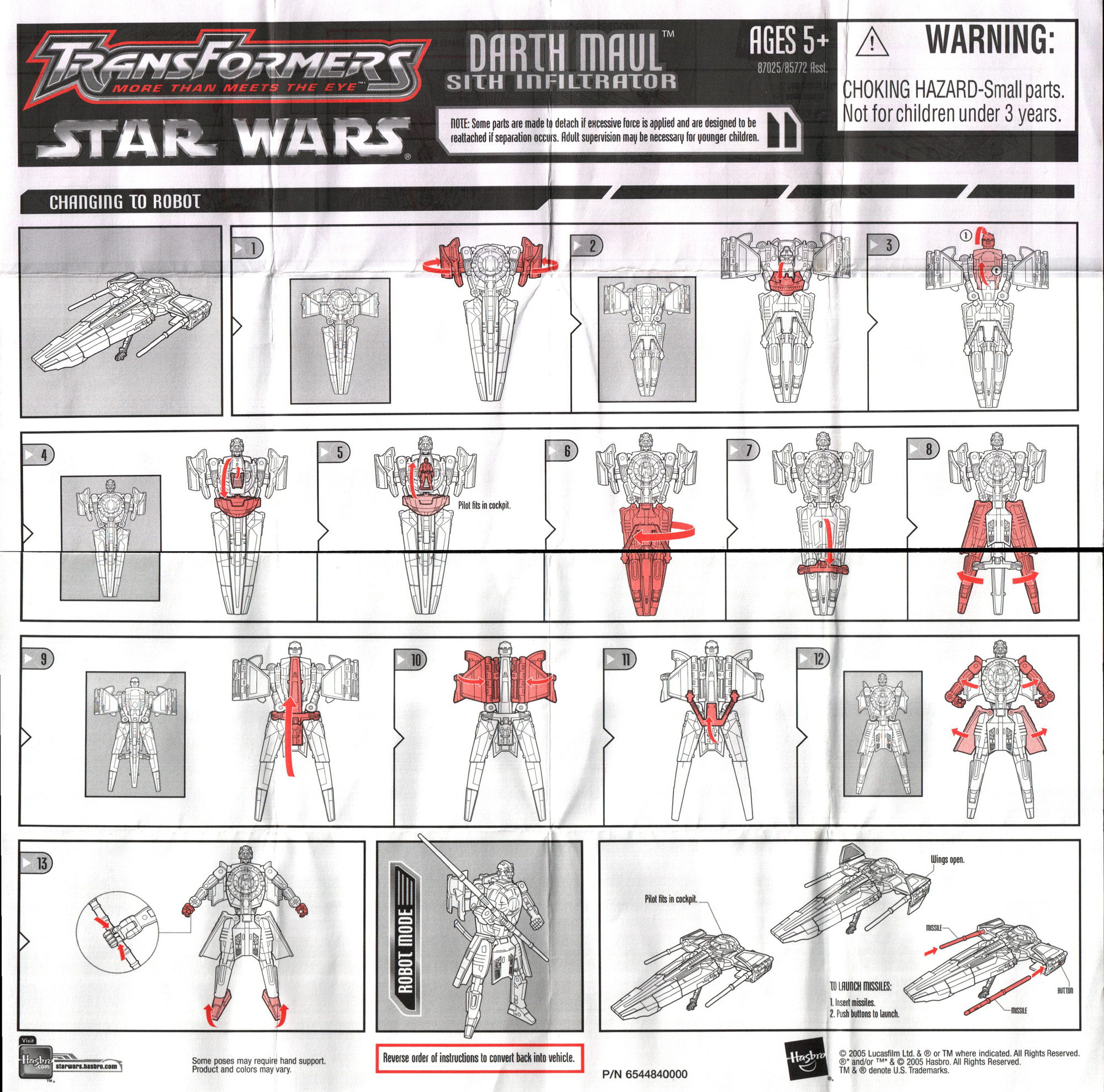 Darth maul's sith infiltrator instructions 2025
